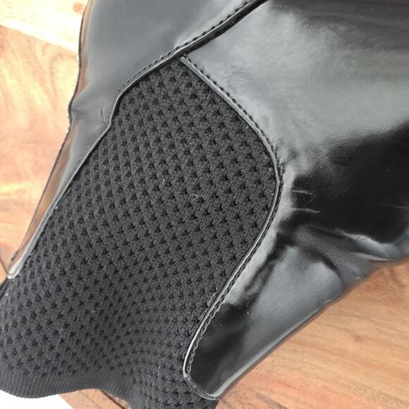 Zara Trafaluc Boots Womens Size 38 Metallic Square Toe Studded Chelsea Shoes - Picture 7 of 12